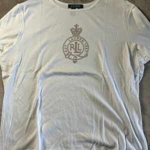 Ralph Lauren Cream Graphic Tee
